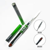 Zurno - TAP Dual Brush & Slice (Green, White Pearl)
