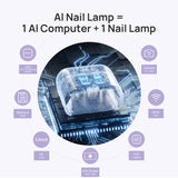 ONail - AI Technology Corded Nail Lamp (Pink)