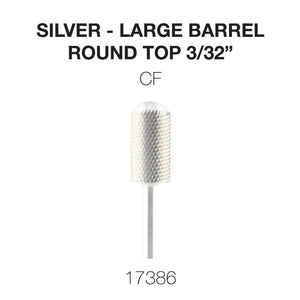 Cre8tion - Silver Carbide- Large Barrel-Round Top 3/32