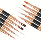 BolsaBeauty - Nail Art Dual End Brush (Set 5pcs)