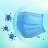 Kenko - 4 Layers Face Masks 50pcs (Blue/ Black)