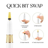 Apres - EFile Nail Drill (Black/ White) - NEW 2026