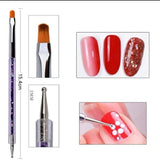 BolsaBeauty - Nail Art Liner Brush Pen Dotting (Set 5pcs)