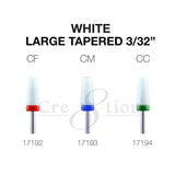 Cre8tion - White Ceramic - Large Tapered - 3/32