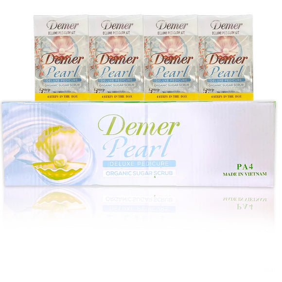 Demer - Deluxe Pedicure 4 Steps - Pearl (Case 60 Packs)