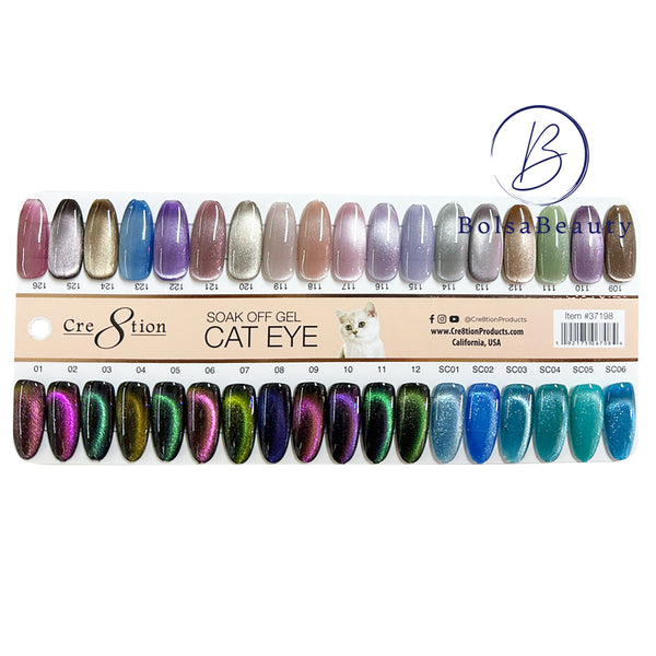 Cre8tion - Cat Eye Full Set 36 Colors (#109 - #146) – BolsaBeauty