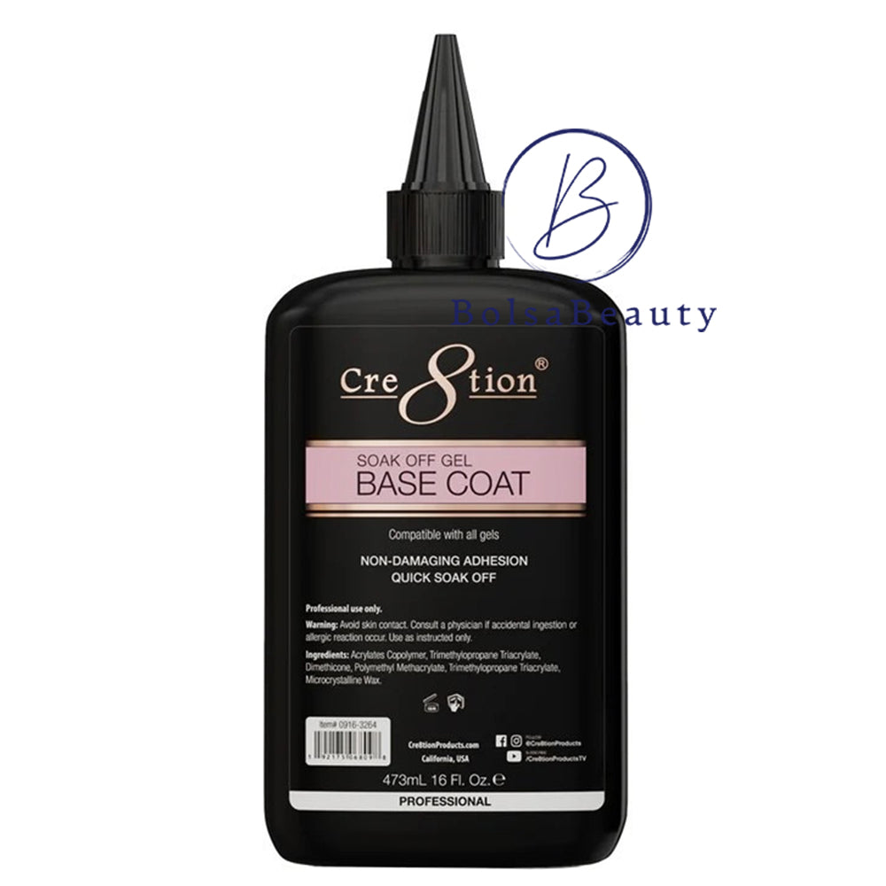 Cre8tion Non- Damaging Adhesion, Base Gel, 8oz Cre8tion Non- Damaging Adhesion, Base Gel, 8oz