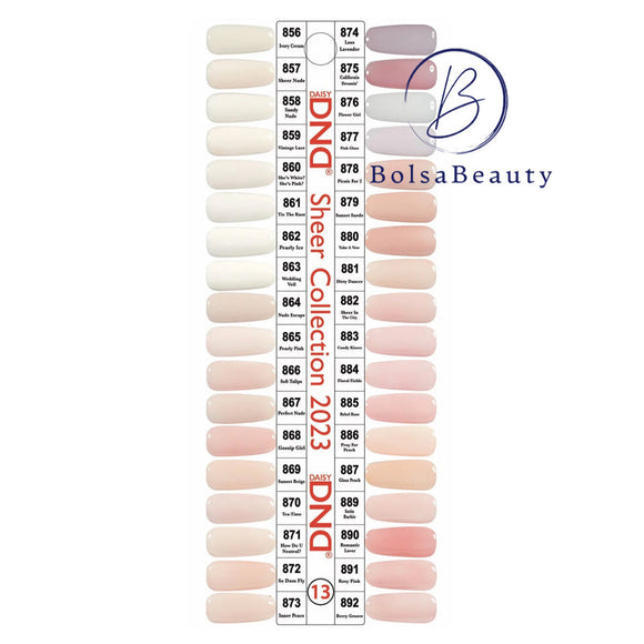 DND - Gel & Lacquer Duo Full Set 36 Colors (#11, #12, #13, #14, #15, #16)