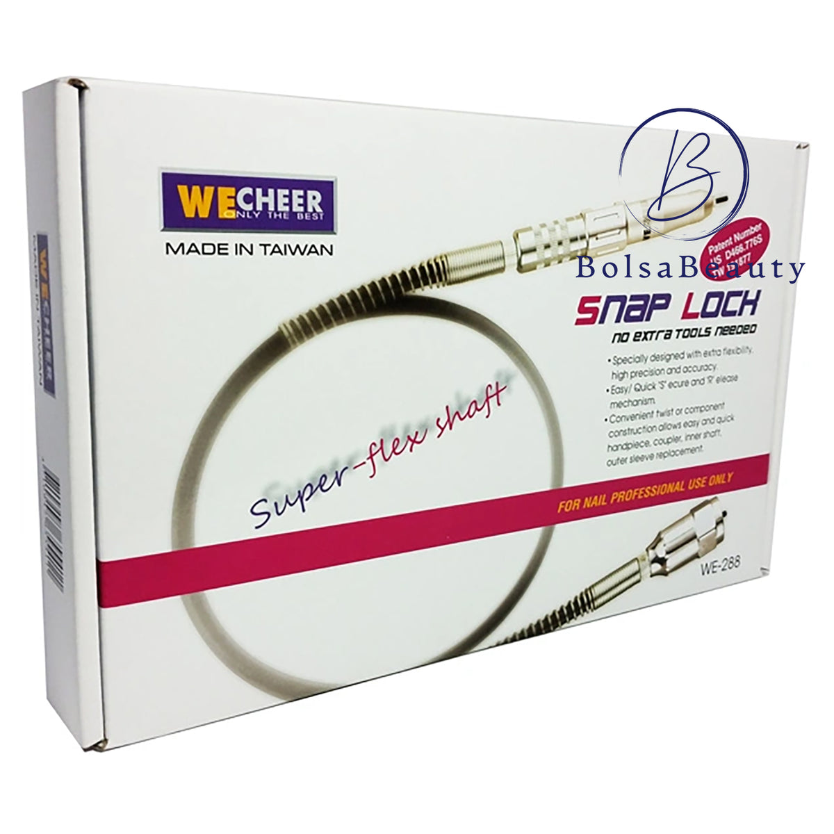 Wecheer Super Flex Shaft Snap Lock (1/8 or 3/32) BolsaBeauty Nail