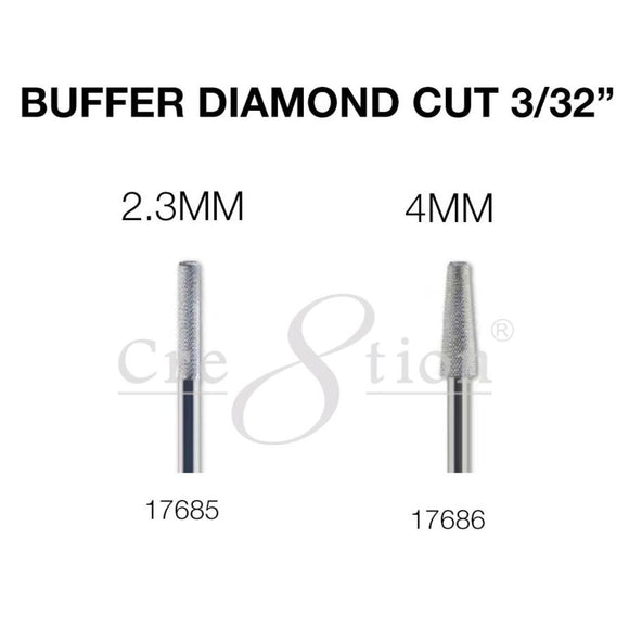 Cre8tion - Buffer Diamond Cut Nail Filling Bit - 3/32