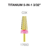 Cre8tion - Titanium 5 in 1 Nail Filing Bit 3/32