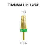 Cre8tion - Titanium 5 in 1 Nail Filing Bit 3/32