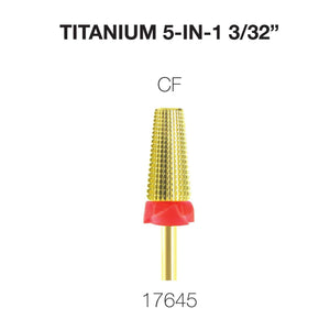 Cre8tion - Titanium 5 in 1 Nail Filing Bit 3/32