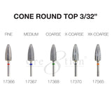 Cre8tion - Cone Round Top - Nail Filing Bit - 3/32