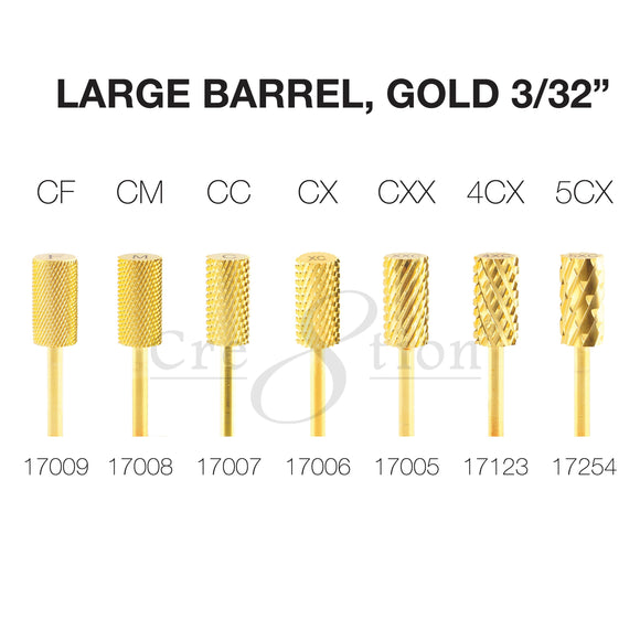 Cre8tion - Carbide Gold - Small and Large - 3/32 - Original