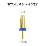 Cre8tion - Titanium 5 in 1 Nail Filing Bit 3/32