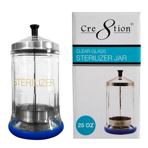 Cre8tion - Clear Glass Sterilizer Jar (25oz)