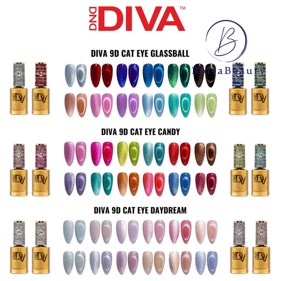 DND - DIVA Cat Eye Full Set 36 Colors - NEW 2024