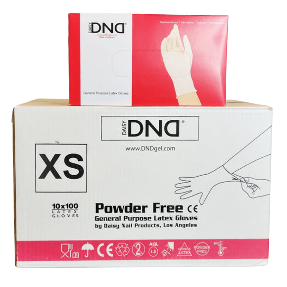 DND - Latex Gloves Case 10 Boxes (XS, S, M, L, XL)