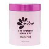 Nitro - Pink & White Dip Powder 16oz (Many Colors)