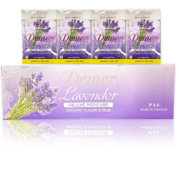 Demer - Deluxe Pedicure 4 Steps - Lavender (Case 60 Packs)