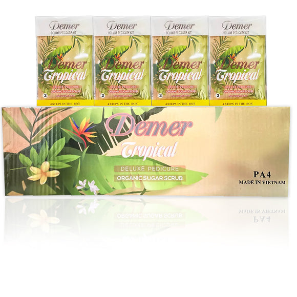 Demer - Deluxe Pedicure 4 Steps - Tropical (Case 60 Packs)