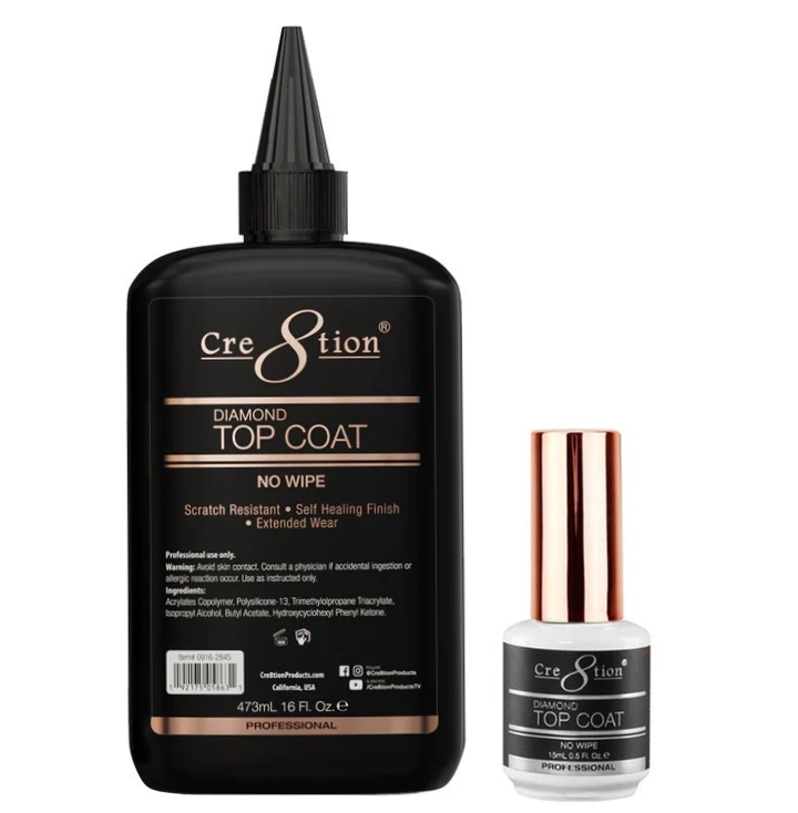 Cre8tion - Base Coat, Diamond Top Coat Refill (16oz) – BolsaBeauty