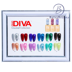 DND - Diva Cat Eye Glasball Full Set 12 Colors (#01 - #12) - NEW 2024