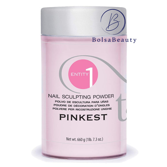 Entidad - Polvo acrílico: transparente, blanco, rosa, rosa más rosado... Recarga (660 g)