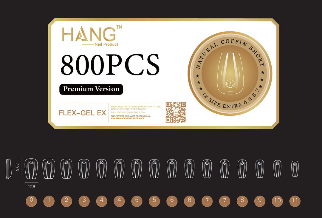 Hang - Soft Gel Ex Tips Coffin – BolsaBeauty Nail Supply