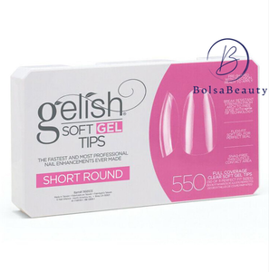 Gelish - Puntas Gel X: Puntas redondas tipo ataúd (550 piezas) 