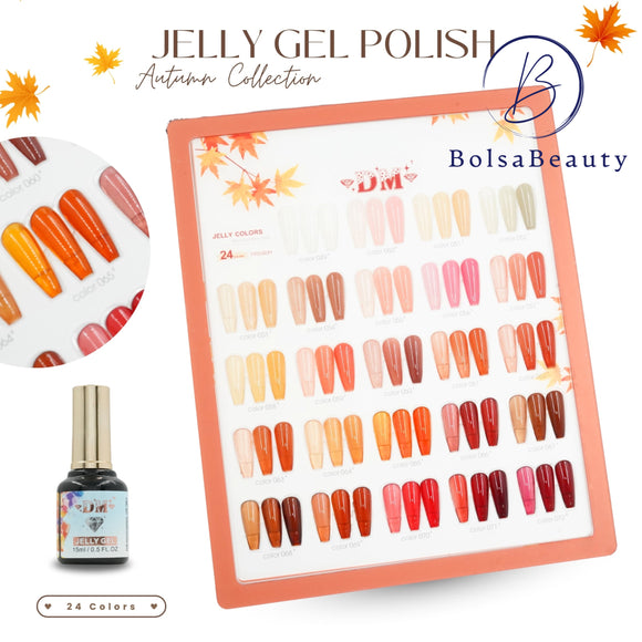 DM - Esmalte en gel Jelly - Juego completo de 48 colores (NUEVO)