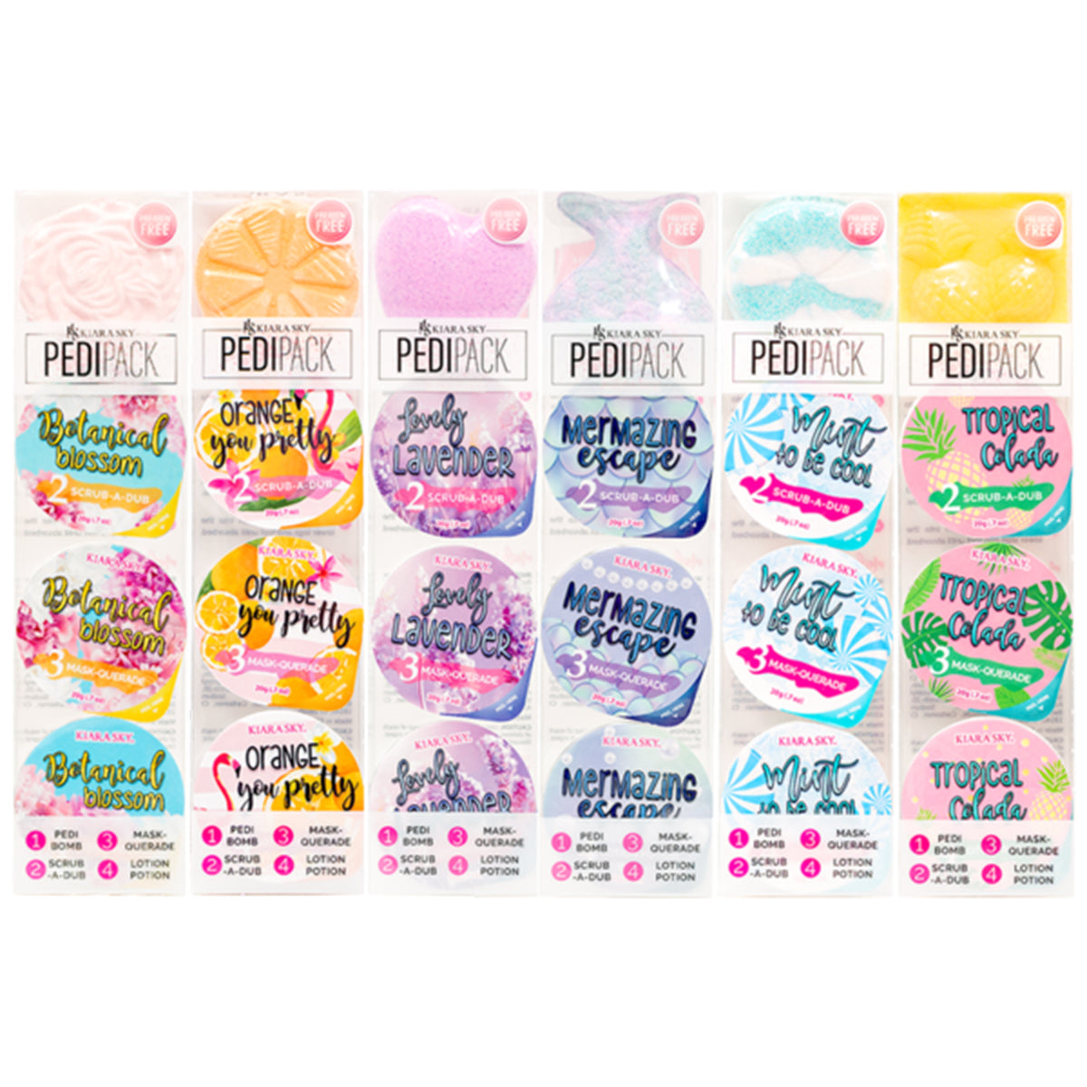 Kiara Sky PediPack 4 Steps (Many Scents) BolsaBeauty Nail Supply