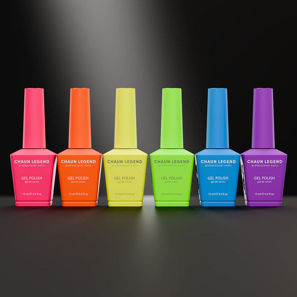 Chaun Legend - Gel Collection 6pc - Brightest Neons