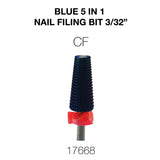 Cre8tion - Blue 5 in 1 Nail Filing Bit 3/32