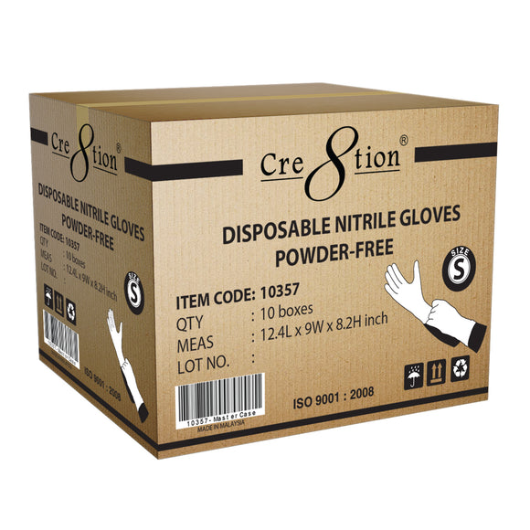 Cre8tion - Latex Gloves Case 10 Boxes (XS, S, M, L)