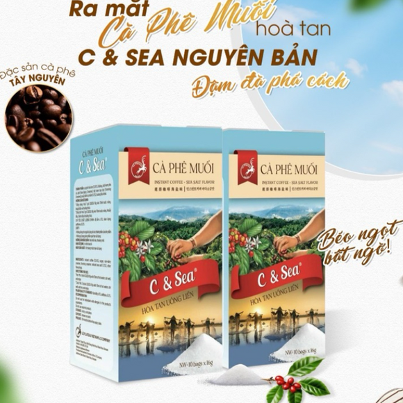 C & Sea - Instant Salt Vietnamese  Coffee (Box 10 Packs)