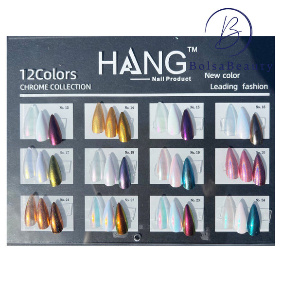 Colgar - Juego de 12 colores cromados 2 - Color (13 -24)