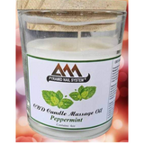 Aceite de masaje con vela de CBD Pyramid, 4 oz, CALIENTE