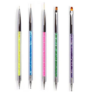 BolsaBeauty - Nail Art Liner Brush Pen Dotting (Set 5pcs)