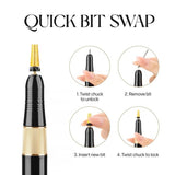 Apres - EFile Nail Drill (Black/ White) - NEW 2026