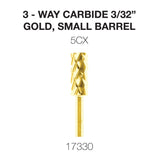 Cre8tion - Carbide Gold - Small and Large- 3/32 - 3-Way