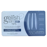 Gelish - Puntas Gel X: Puntas redondas tipo ataúd (550 piezas) 