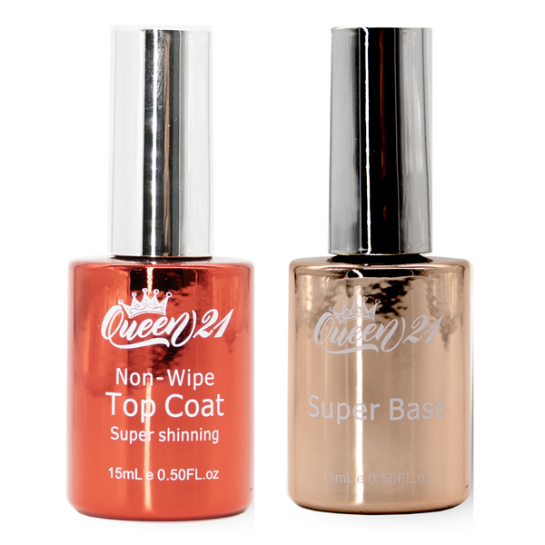 Queen21 - Gel Super Base, Shining Top Coat (15ml) - SALE