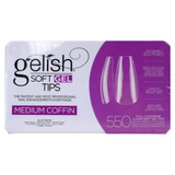 Gelish - Puntas Gel X: Puntas redondas tipo ataúd (550 piezas) 