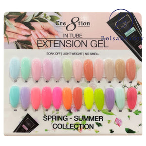 Cre8tion - Tubo de gel polivinílico de 60 ml (n.º 01 - n.º 33) - NOVEDAD 2024