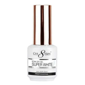 Cre8tion - Gel & Lacquer Super White, Super Black (15ml)