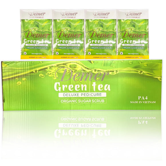 Demer - Deluxe Pedicure 4 Steps - Green Tea (Case 60 Packs)