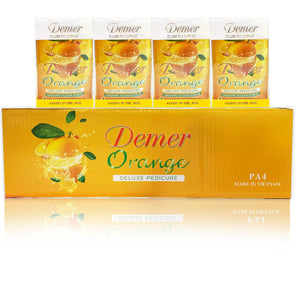 Demer - Deluxe Pedicure 4 Steps - Orange (Case 60 Packs)