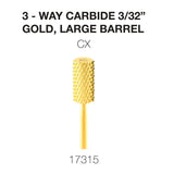 Cre8tion - Carbide Gold - Small and Large- 3/32 - 3-Way